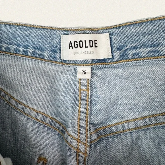 Agolde Riley High Rise Straight Crop - Picture 9 of 10